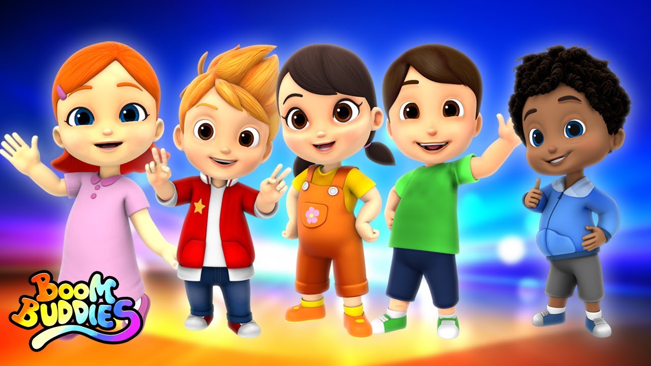 Canção de família dedo | Musicas infantil | Desenho animado | Boom Buddies Português | Educação