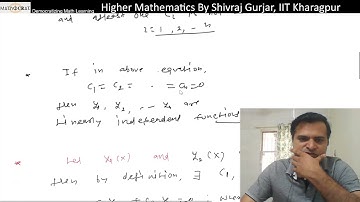 6.Ord Differential Equation: Wronskian & Linear Dependence  | UPSC IAS| UPPSC |BPSC| Shivraj Gurjar