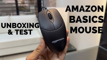 Amazon Basics Wired Mouse UNBOXING & ALL TEST