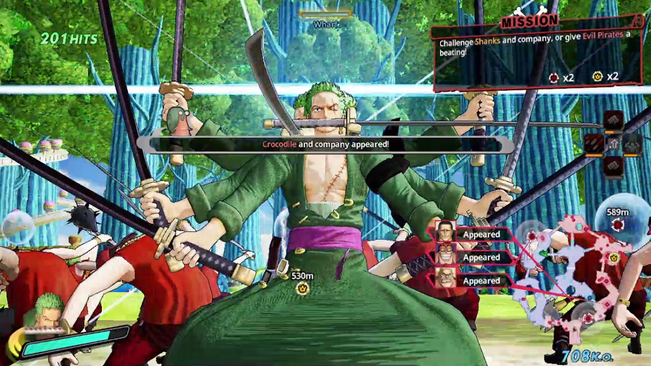 Zoro Vs Mihawk and Shanks ! How to unlock Shanks | One Piece Pirate