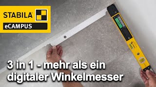 STABILA TECH 700 DA - Winkel exakt ermitteln und übertragen