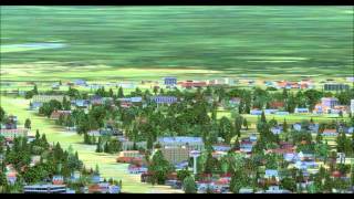 Autogen rising on landscape