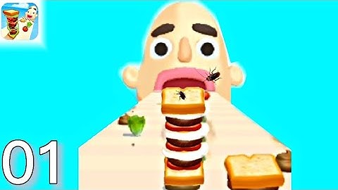 Sandwich Runner: Gameplay Walkthrough PT.01 | Level 1-10 (Android)