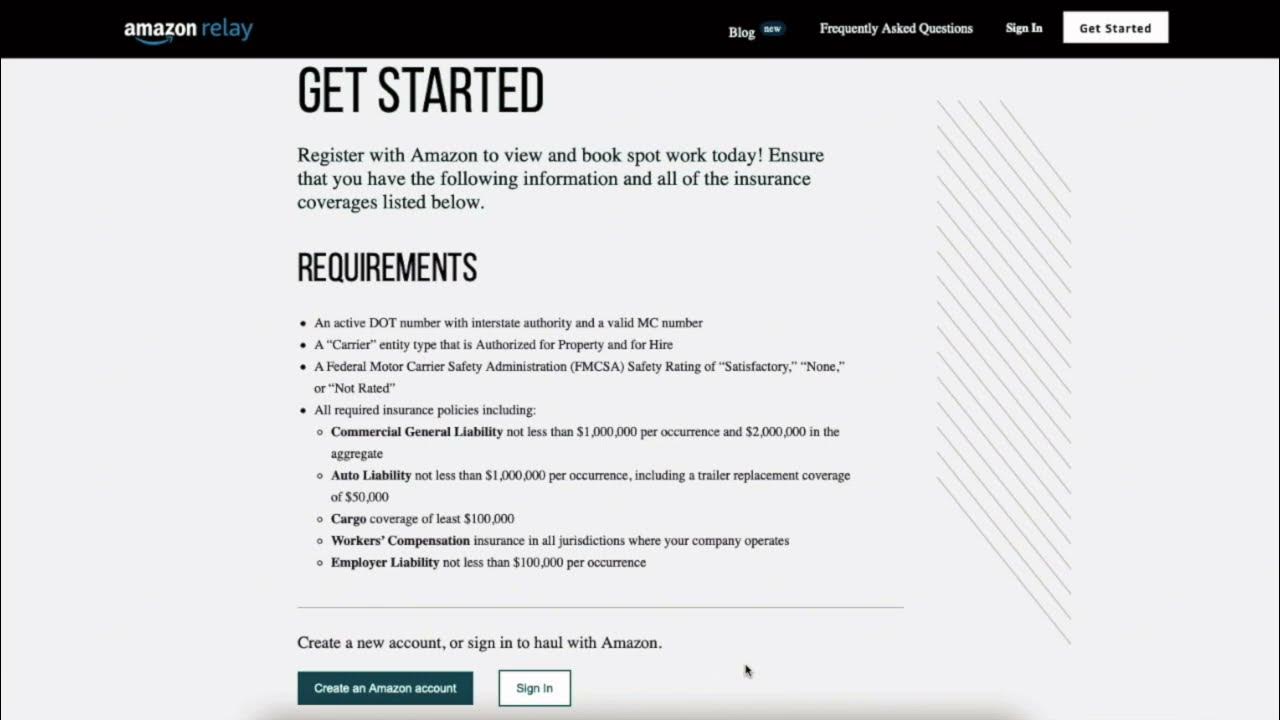 How to Apply to Amazon Relay for Box Truck Companies YouTube