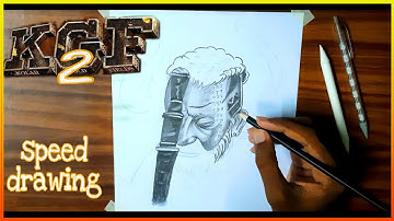 KGF2 drawing || pencil shading portrait drawing || speed drawing || MR.SKETCH studios