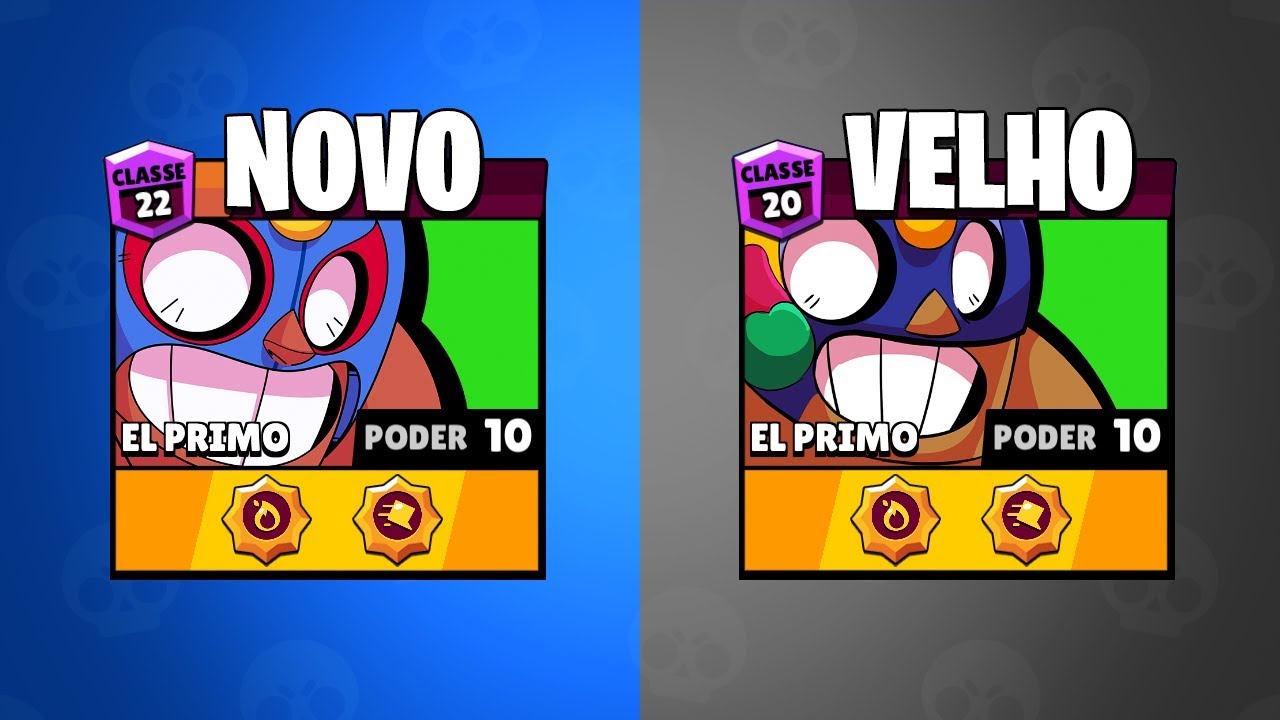 Novo El Primo Antes E Depois No Brawl Stars Youtube - bo brawl stars como ele esta agora