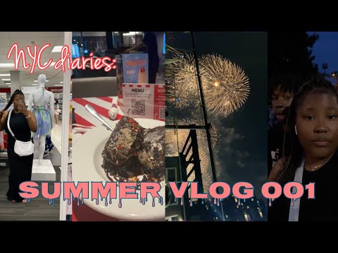 Summer Vlog 01 :brunch,july 4th fireworks date with bae ,gift opening