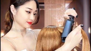 [ASMR] Relaxing Hair Straightening and Oil Treatment