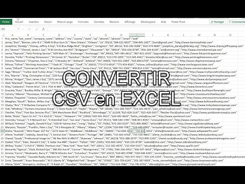 Comment utiliser Excel pour convertir des données des fichiers csv, txt...