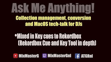 Mixed in Key cues to Rekordbox special Ask me Anything live stream tech-talk for DJs