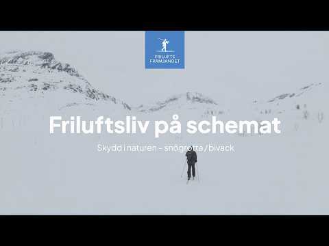 Friluftsliv på schemat - Skydd i naturen (snögrotta / bivack)
