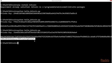 Get Started with Python Bitcoin Program : Programming Bitcoin with Python | packtpub.com