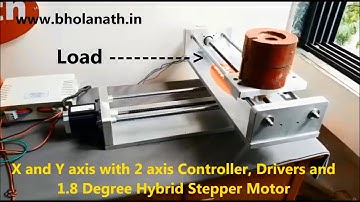 X and Y axis with 2 axis Controller, Drives and 1.8 Degree Hybrid stepper motor