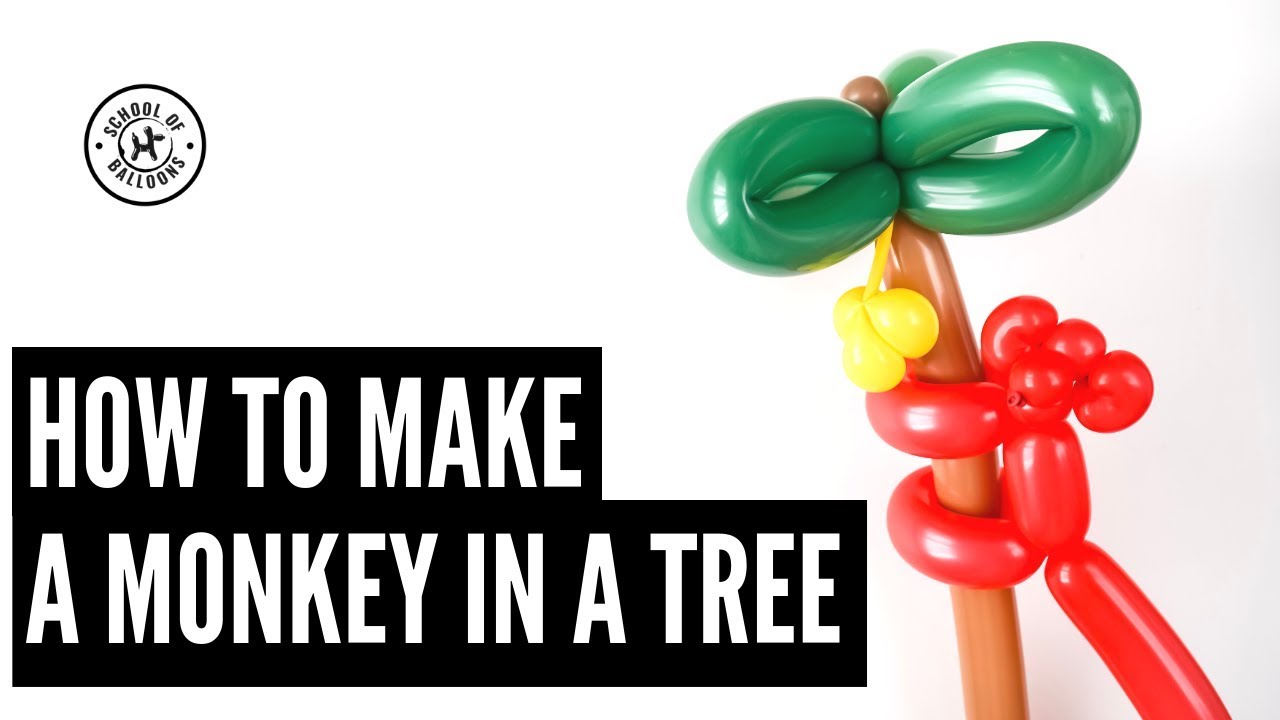 How To Make A Balloon Monkey In A Tree: Balloon Animal Tutorial - YouTube