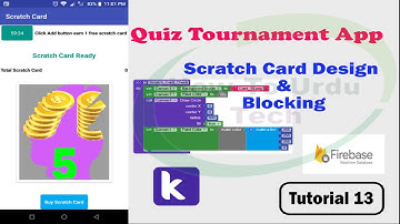 Quiz Tournament & Earning App Scratch Card Design & Blocking (Tutorial 13)
