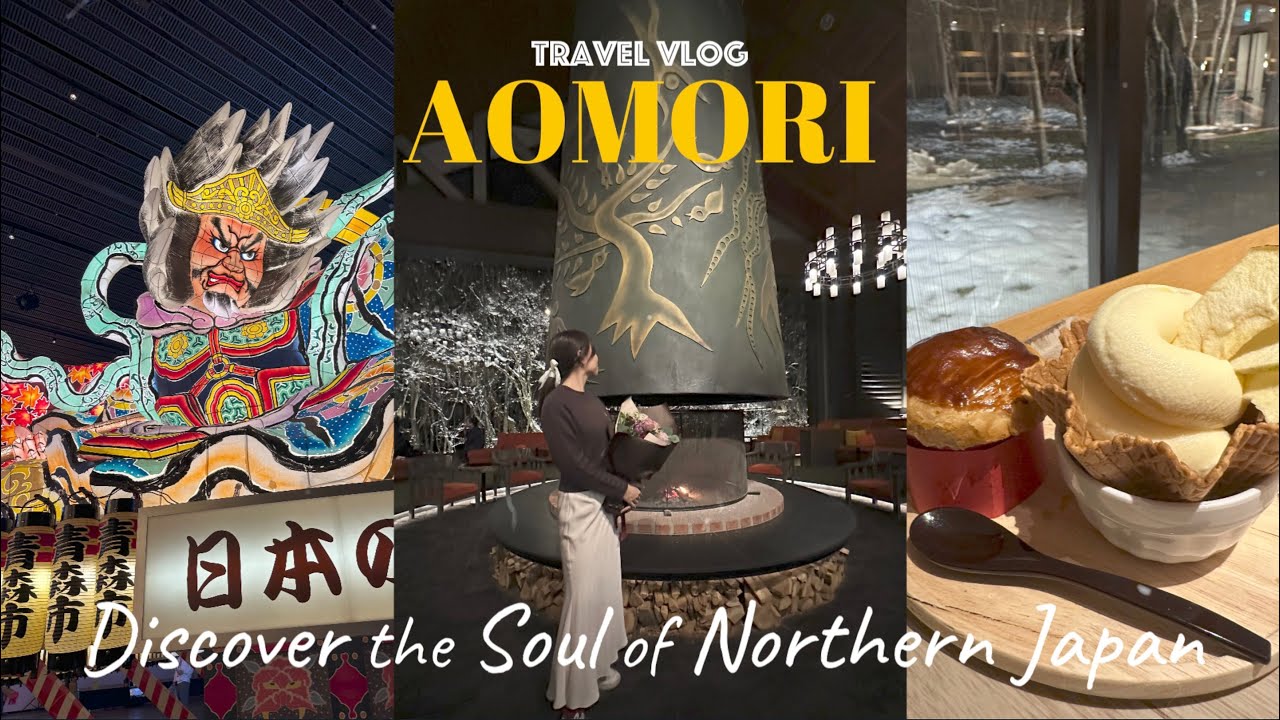 [Японский видеоблог — Аомори] Путешествие по заснеженному ущелью Оирасэ и аромат яблок зимой в Ао...