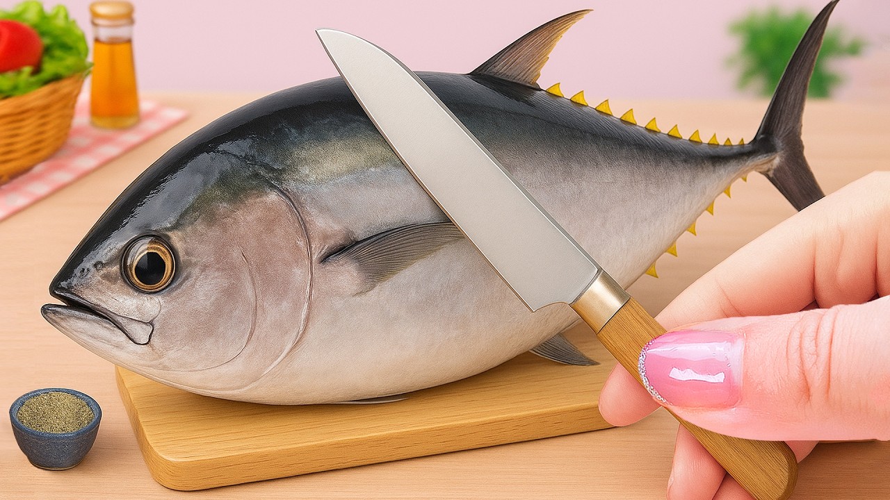 Tiny Fish Recipe 🐟 Making Beer Battered Fried Fish and Chips by Little Cooking