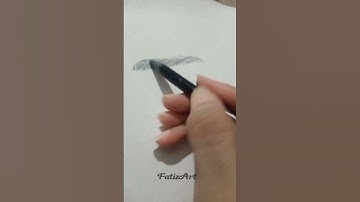 How to draw eyebrow with graphite in a right way by FatizArt 💜