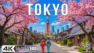 Tokyo in Spring, Japan 4K – Sakura Blossoms, Urban Serenity & Calm Atmosphere