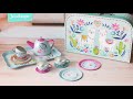 JEWELKEEPER 15pc. Llama Tea Set for Little Kids | Time for a Tea Party!