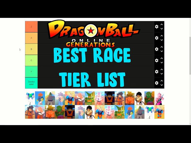 Dragon ball Online Generations Races Tier List (Community Rankings) -  TierMaker