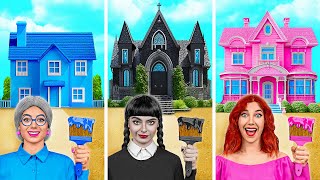 בתים בצבע יחיד אתגר | סיטואציות מצחיקות Multi DO Challenge