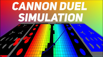Cannon duel AI simulation | Algodoo | Marble Race | Multiply or Release