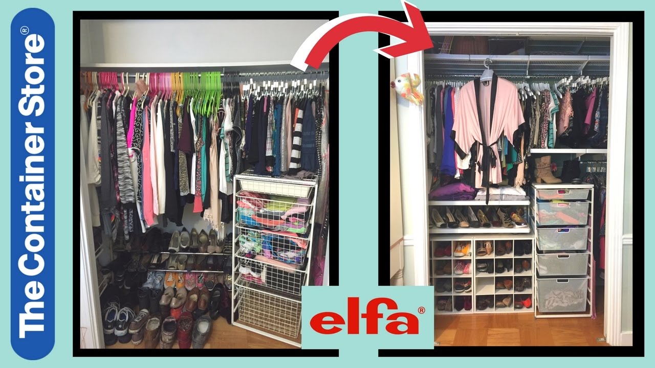 I Made Over My Closet With a Container Store Elfa System and OMG