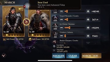 King of Avalon - K274 opened mega rally on my member - Kingdom Raid