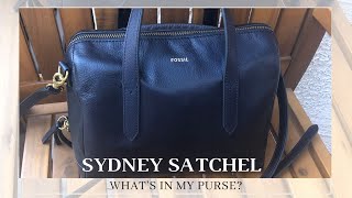 Fossil Sydney Satchel Bag Review, What's in my bag?