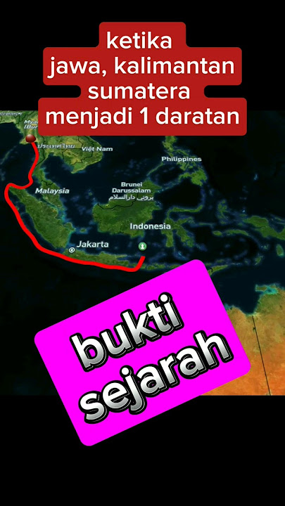ternyata, pulau jawa sumatera kalimantan pernah menjadi 1 daratan #sejarah #geografyi #viral