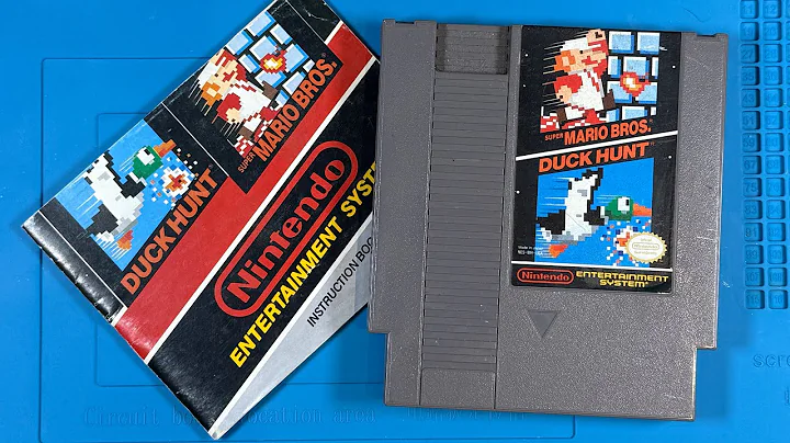 Cleaning & Restoring Super Mario Bros. / Duck Hunt NES Cartridge + Manual 🦆🎮 ASMR Retro Repair