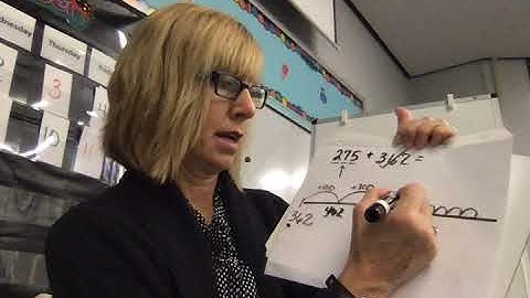 Adding 3 digit numbers on an open number line