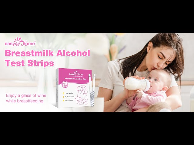 Easy@Home Breastmilk Alcohol Test Strips for Breastfeeding and
