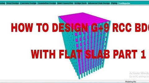 How to design G+9 multistorey residential building with flat slab system- part 1