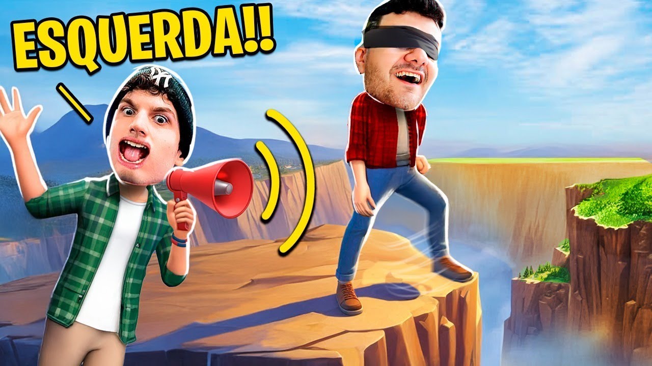 Estamos VENDADOS e QUEM NÃO SEGUIR AS INSTRUÇÕES DO OUTRO, CAI DO PENHASCO! - Tell Me