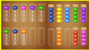 color ball sort wooden puzzle -all levels gameplay android/ios (level 240-246)