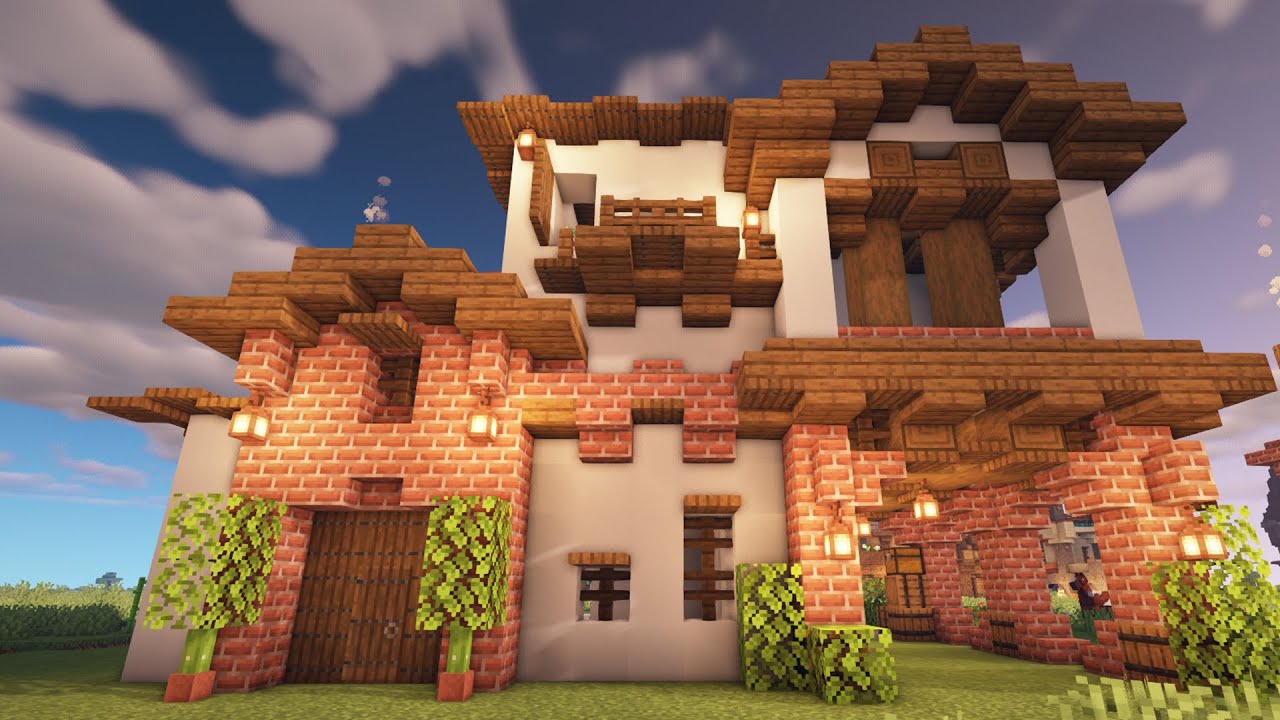 Orange Concrete Minecraft House - What's the best thing to use for