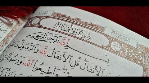 سورة الأنفال للشيخ أنس جلهوم