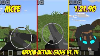 Showcase Addon Actual Guns 3D v1.1 MCPE Minecraft Indonesia