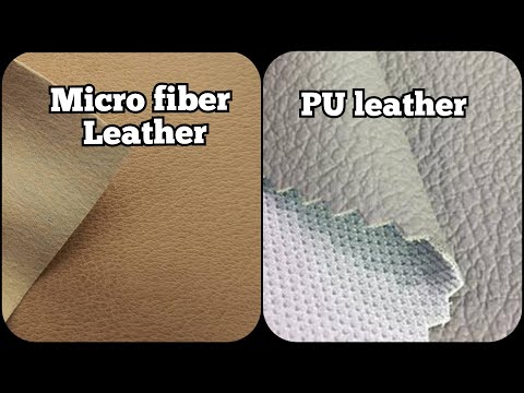 Microfiber leather vs PU leather || Faux leather || Artificial leather || New