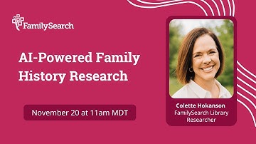 AI-Powered Family History Research