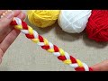 Super easy Flower Craft Ideas with Woolen - Hand Embroidery Amazing Trick - Sewing Hack -Wool Design