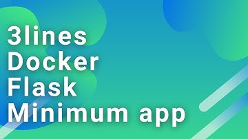 3行でDockerで起動するFlaskのミニマムアプリケーションを構築