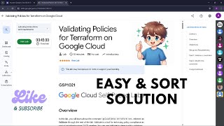 Validating Policies for Terraform on Google Cloud GSP1021 | Arcade Base Camp February 2026