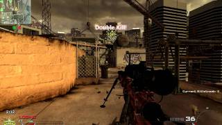 Highrise MW2 Across The Map Double Kill QuickScope :D