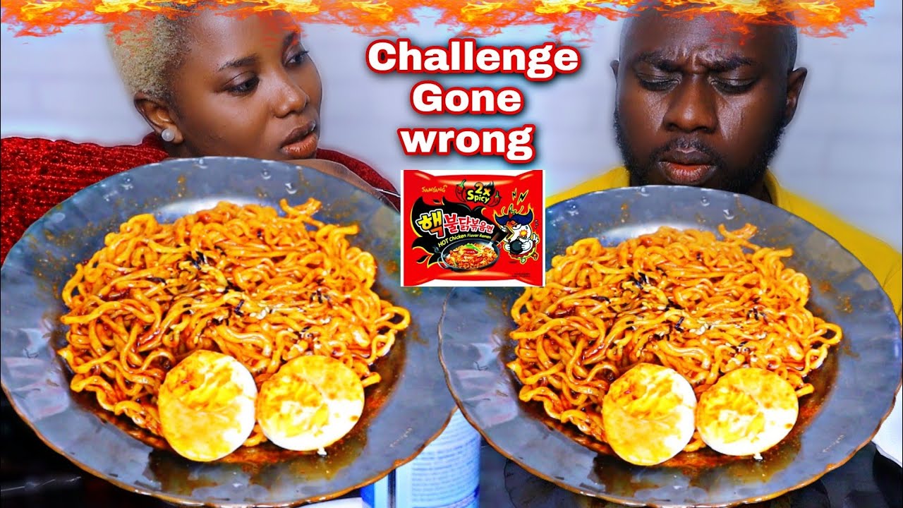 LAST TO DRINK WATER WIN | 2× EXTREMELY SPICY RAMEN NOODLES CHALLENGE | BAD IDEA 🥵