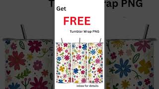 FREE Tumbler Wrap Design PNG - Sublimation Print