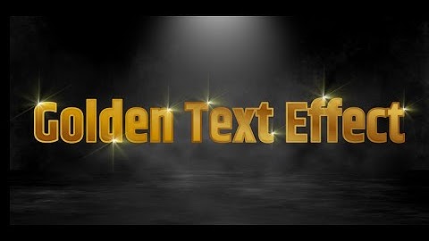CorelDraw - How To Make a Gold Text Effect in Corel Draw | Golden Text Effect