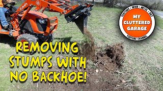 #98 Artillian Stump Bucket First Use - Kubota B2601
